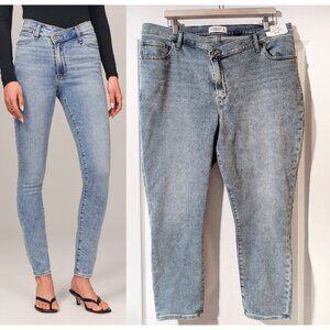 NWT Abercrombie & Fitch | High Rise Super Skinny Jeans with Criss-Cross Waist